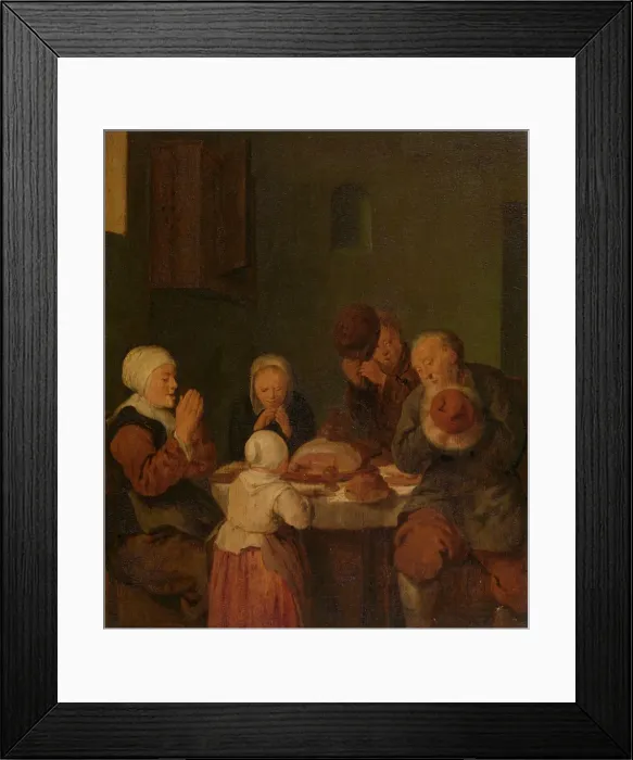 Framed Print : Saying Grace. Creator: Jan Miense Molenaer Framed Print : Saying Grace. Creator: Jan Miense Molenaer