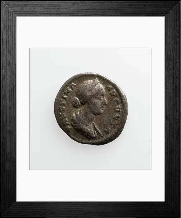 Framed Print : Denarius with Faustina the Younger, A.D. 130-175. Creator: Unknown Framed Print : Denarius with Faustina the Younger, A.D. 130-175. Creator: Unknown