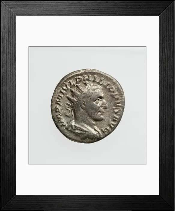 Framed Print : Antoninianus of Philip I, A.D. 244-249. Creator: Unknown Framed Print : Antoninianus of Philip I, A.D. 244-249. Creator: Unknown
