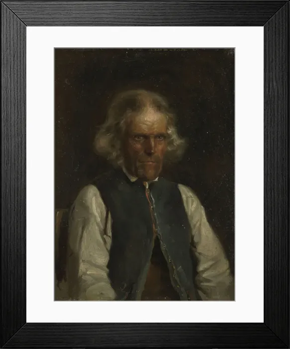 Framed Print : Portrait of a Farmer from Voss, 1855. Creator: Adolph Tidemand Framed Print : Portrait of a Farmer from Voss, 1855. Creator: Adolph Tidemand