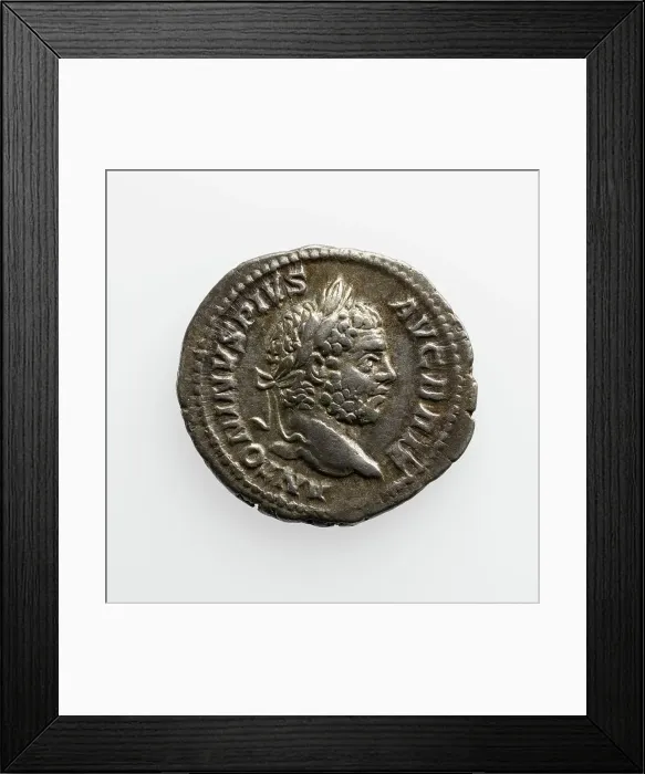 Framed Print : Denarius of Caracalla, A.D. 210-213. Creator: Unknown Framed Print : Denarius of Caracalla, A.D. 210-213. Creator: Unknown