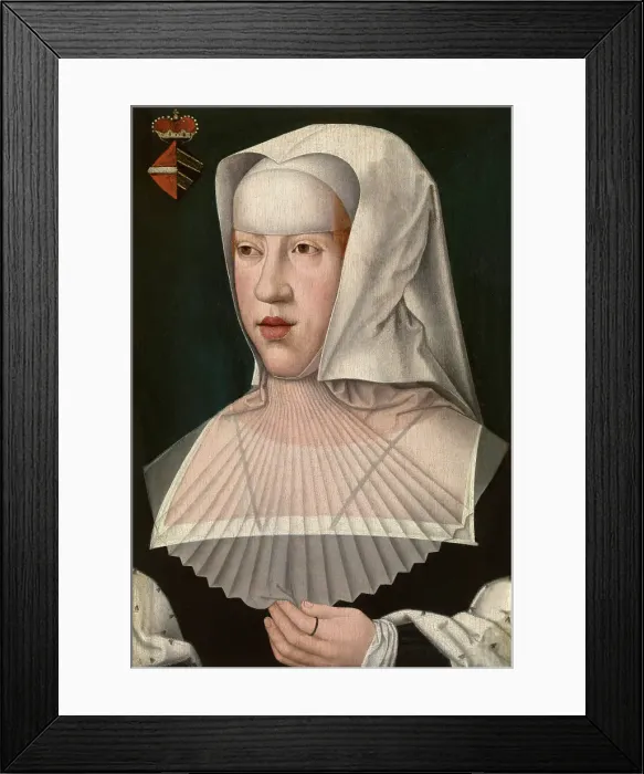 Framed Print : Margareta of Austria, 1519-1520. Creator: Bernaert van Orley Framed Print : Margareta of Austria, 1519-1520. Creator: Bernaert van Orley