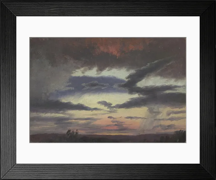 Framed Print : Cloud Study, 1838. Creator: Knud Baade Framed Print : Cloud Study, 1838. Creator: Knud Baade