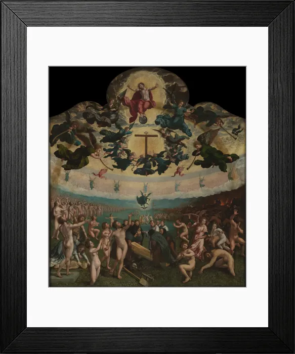 Framed Print : The Last Judgement and the Seventh Act of Mercy: Burying the Dead, 1517-1524 / 1525. Creator: Bernaert van Orley Framed Print : The Last Judgement and the Seventh Act of Mercy: Burying the Dead, 1517-1524 / 1525. Creator: Bernaert van Orley