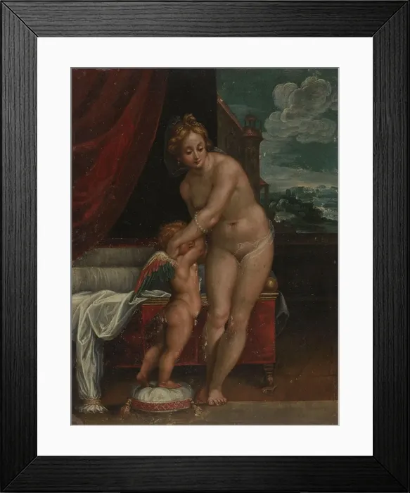 Framed Print : Venus and Cupid, probably end of 16th century. Creator: Unknown Framed Print : Venus and Cupid, probably end of 16th century. Creator: Unknown