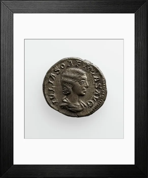 Framed Print : Denarius with Julia Soaemias, A.D. 218-222. Creator: Unknown Framed Print : Denarius with Julia Soaemias, A.D. 218-222. Creator: Unknown