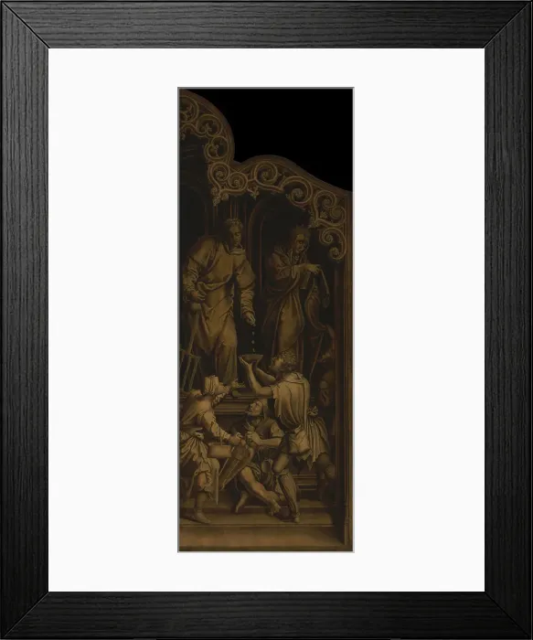 Framed Print : Saint Laurens and Saint Elizabeth, 1517-1524 / 1525. Creator: Bernaert van Orley Framed Print : Saint Laurens and Saint Elizabeth, 1517-1524 / 1525. Creator: Bernaert van Orley