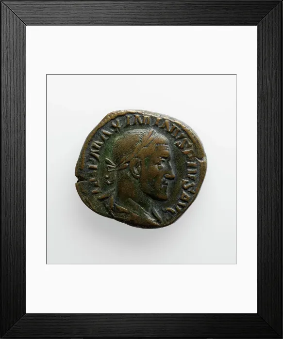 Framed Print : Sestertius of Maximinus I, A.D. 235-238. Creator: Unknown Framed Print : Sestertius of Maximinus I, A.D. 235-238. Creator: Unknown