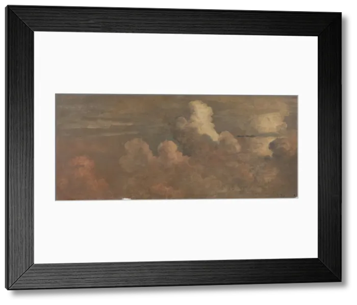 Framed Print : Cloud Study, 1837. Creator: Knud Baade Framed Print : Cloud Study, 1837. Creator: Knud Baade