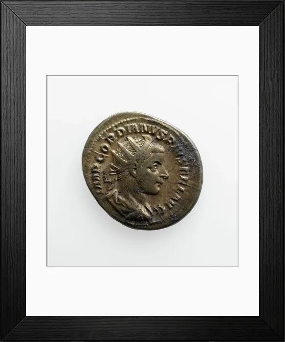 Framed Print : Antoninianus of Gordian III, A.D. 238-244. Creator: Unknown Framed Print : Antoninianus of Gordian III, A.D. 238-244. Creator: Unknown