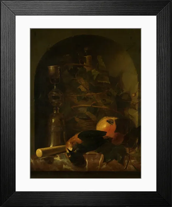 Framed Print : Still Life with a Wager cup, 1665. Creator: Johannes van Haensbergen Framed Print : Still Life with a Wager cup, 1665. Creator: Johannes van Haensbergen