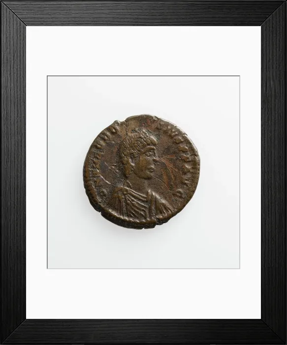 Framed Print : Centenionalis with Theodosius I, A.D. 379-395. Creator: Unknown Framed Print : Centenionalis with Theodosius I, A.D. 379-395. Creator: Unknown