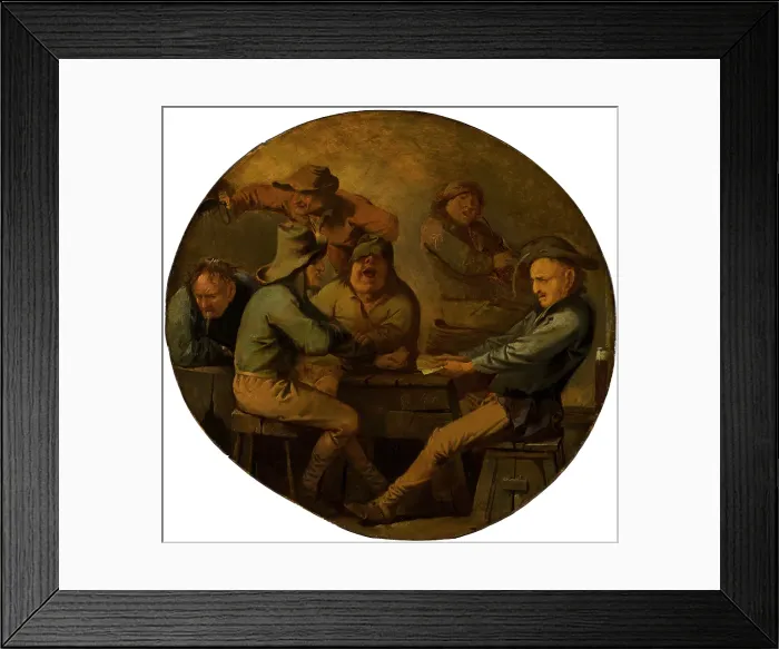 Framed Print : The Card Players. Creator: Pieter Jansz. Quast Framed Print : The Card Players. Creator: Pieter Jansz. Quast