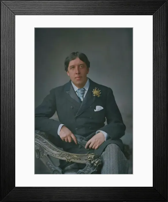 Framed Print : Portrait of Oscar Wilde, 1889. Creator: W&D Downey Framed Print : Portrait of Oscar Wilde, 1889. Creator: W&D Downey