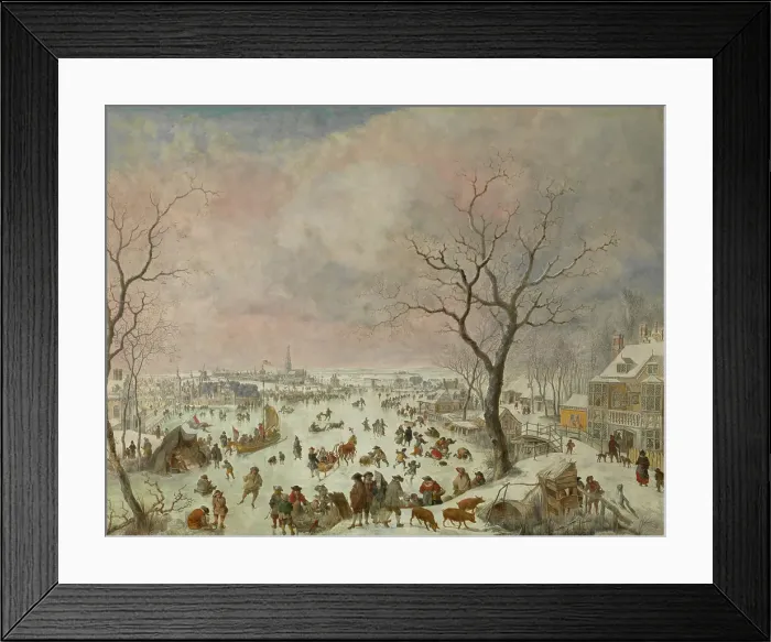 Framed Print : Winter Pleasures, 1710 -1718. Creator: Jan Griffier I Framed Print : Winter Pleasures, 1710 -1718. Creator: Jan Griffier I