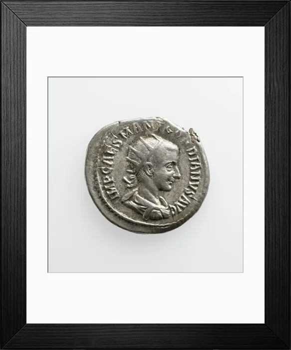 Framed Print : Antoninianus of Gordian III, A.D. 238-244. Creator: Unknown Framed Print : Antoninianus of Gordian III, A.D. 238-244. Creator: Unknown