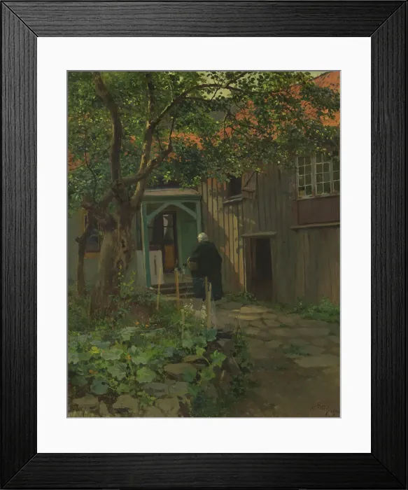 Framed Print : From the Courtyard, 1912. Creator: Wilhelm Peters Framed Print : From the Courtyard, 1912. Creator: Wilhelm Peters