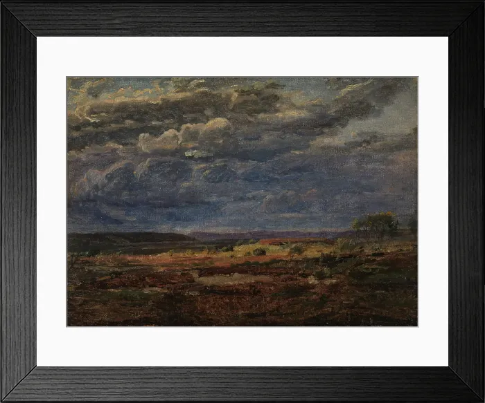 Framed Print : Jutish Moor, c1839. Creator: Dankvart Dreyer Framed Print : Jutish Moor, c1839. Creator: Dankvart Dreyer