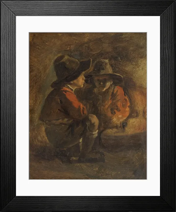 Framed Print : Two Italian boys, n.d. c1820-1860. Creator: Ernst Meyer Framed Print : Two Italian boys, n.d. c1820-1860. Creator: Ernst Meyer