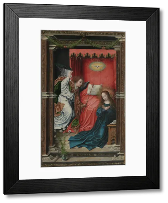 Framed Print : The Annunciation, c1518. Creator: Bernaert van Orley Framed Print : The Annunciation, c1518. Creator: Bernaert van Orley