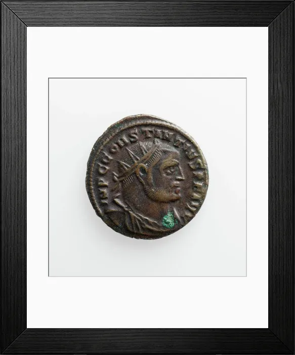 Framed Print : Antoninianus of Constantinus I, A.D. 305-306. Creator: Unknown Framed Print : Antoninianus of Constantinus I, A.D. 305-306. Creator: Unknown