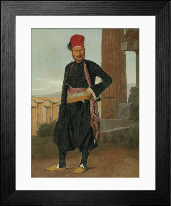 Framed Print : Portrait of the Artist's Brother-in-law, Medal Engraver F.C. Krohn, 1839. Creator: Christen Kobke Framed Print : Portrait of the Artist's Brother-in-law, Medal Engraver F.C. Krohn, 1839. Creator: Christen Kobke