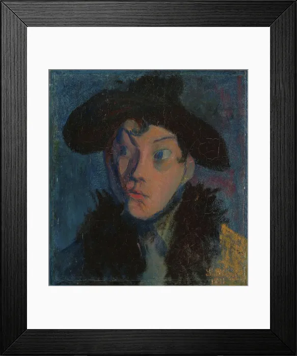 Framed Print : Portrait of Eugenie, 1891. Creator: Harald Sohlberg Framed Print : Portrait of Eugenie, 1891. Creator: Harald Sohlberg