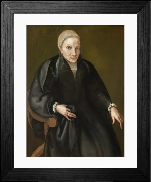 Framed Print : Portrait of the artist's mother in law, 1571-1578. Creator: Europa Anguissola Framed Print : Portrait of the artist's mother in law, 1571-1578. Creator: Europa Anguissola