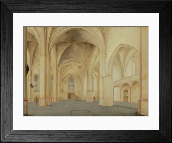 Framed Print : The Interior of the Cunerakerk in Rhenen. Creator: Pieter Jansz Saenredam Framed Print : The Interior of the Cunerakerk in Rhenen. Creator: Pieter Jansz Saenredam