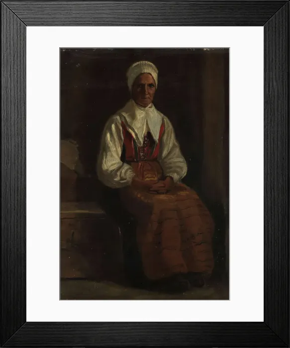 Framed Print : Peasent Woman, c1834-1876. Creator: Adolph Tidemand Framed Print : Peasent Woman, c1834-1876. Creator: Adolph Tidemand