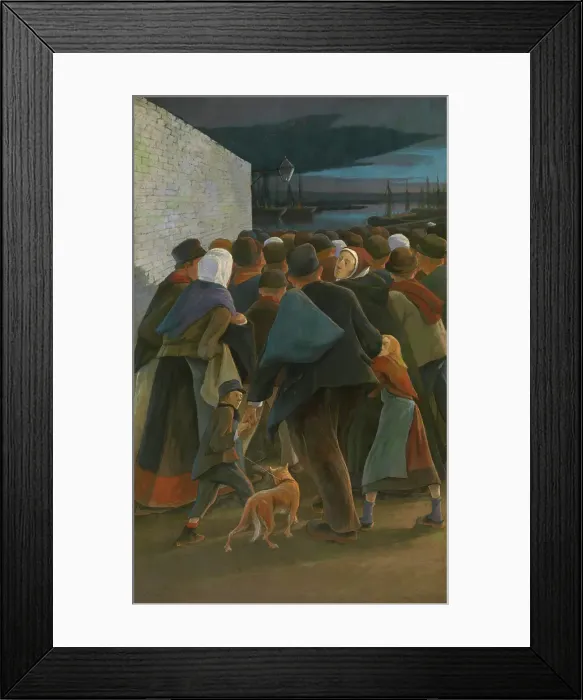 Framed Print : To the Harbour, 1896. Creator: Eugene Laermans Framed Print : To the Harbour, 1896. Creator: Eugene Laermans