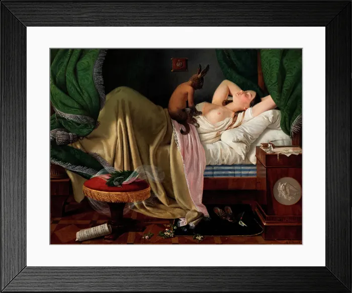 Framed Print : Nightmare, 1846. Creator: Ditlev Blunck Framed Print : Nightmare, 1846. Creator: Ditlev Blunck