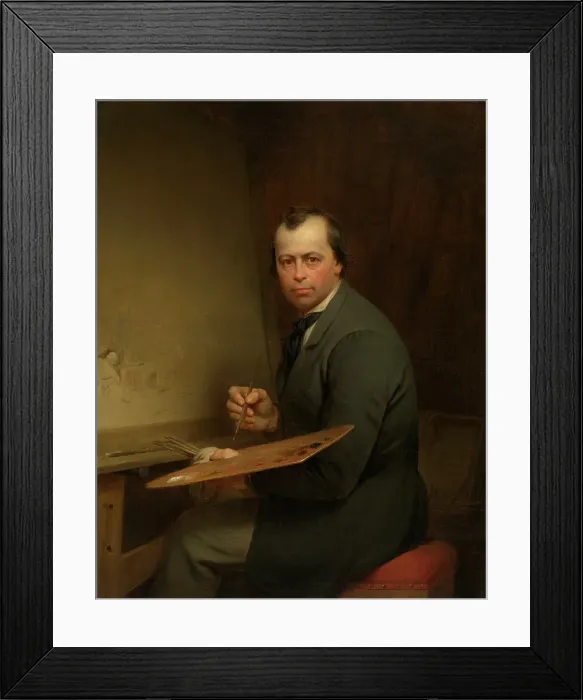 Framed Print : Self Portrait, 1854. Creator: Ferdinand De Braekeleer Framed Print : Self Portrait, 1854. Creator: Ferdinand De Braekeleer