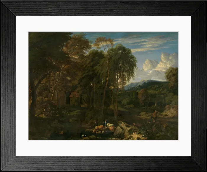Framed Print : Landscape, 1700. Creator: Jan Baptist Huysmans Framed Print : Landscape, 1700. Creator: Jan Baptist Huysmans