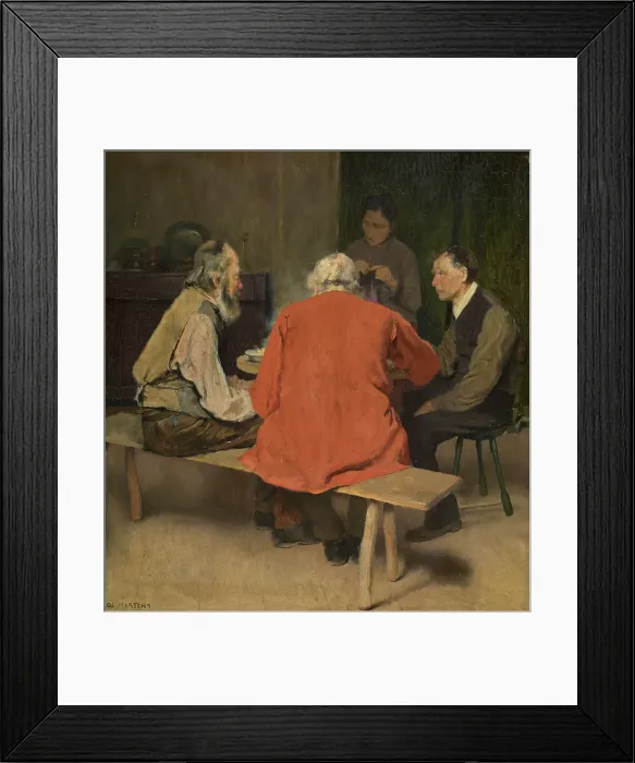 Framed Print : The Meal, c1890s. Creator: Charles Mertens Framed Print : The Meal, c1890s. Creator: Charles Mertens