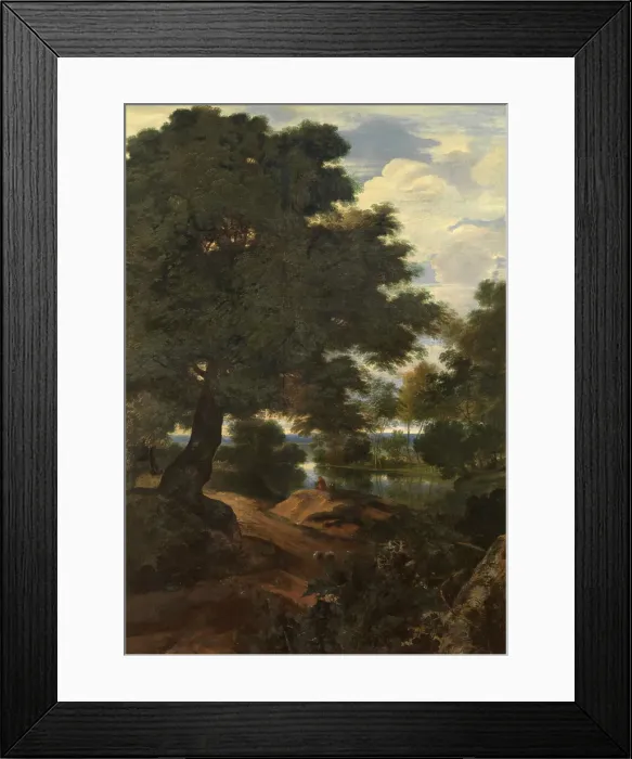 Framed Print : Landscape, c1650-1680. Creator: Jan Baptist Martin Wans Framed Print : Landscape, c1650-1680. Creator: Jan Baptist Martin Wans