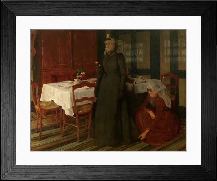 Framed Print : The Bridal Dress, c1890s. Creator: Charles Mertens Framed Print : The Bridal Dress, c1890s. Creator: Charles Mertens