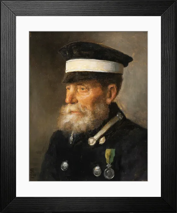 Framed Print : Jons the teamster, 1906. Creator: Frans Schwartz Framed Print : Jons the teamster, 1906. Creator: Frans Schwartz