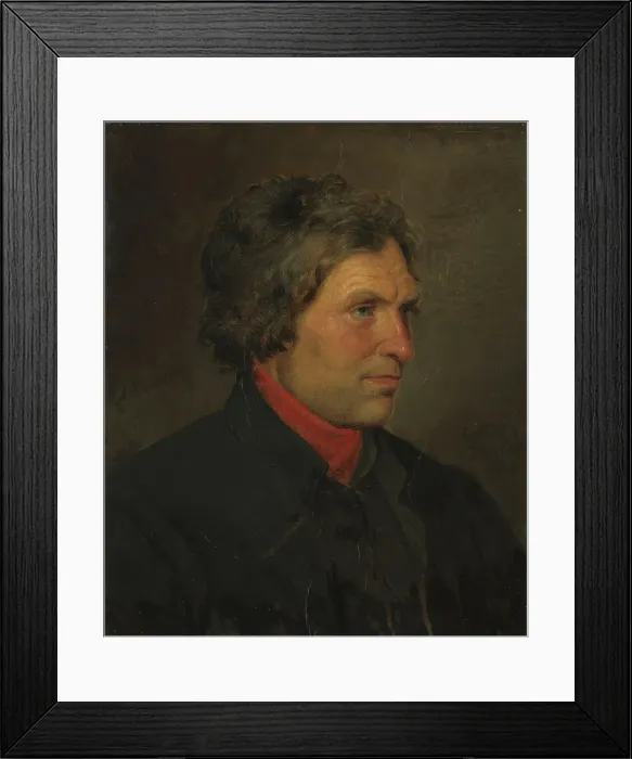 Framed Print : Portrait of the Farmer Torstein Ringheim from Voss, 1855. Creator: Adolph Tidemand Framed Print : Portrait of the Farmer Torstein Ringheim from Voss, 1855. Creator: Adolph Tidemand