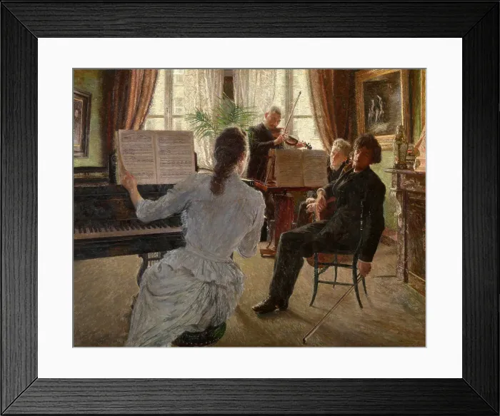 Framed Print : Trio, 1891. Creator: Charles Mertens Framed Print : Trio, 1891. Creator: Charles Mertens