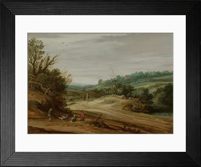 Framed Print : Dune Landscape with a Country Road, c1625-1635. Creator: Pieter Dircksz Santvoort Framed Print : Dune Landscape with a Country Road, c1625-1635. Creator: Pieter Dircksz Santvoort