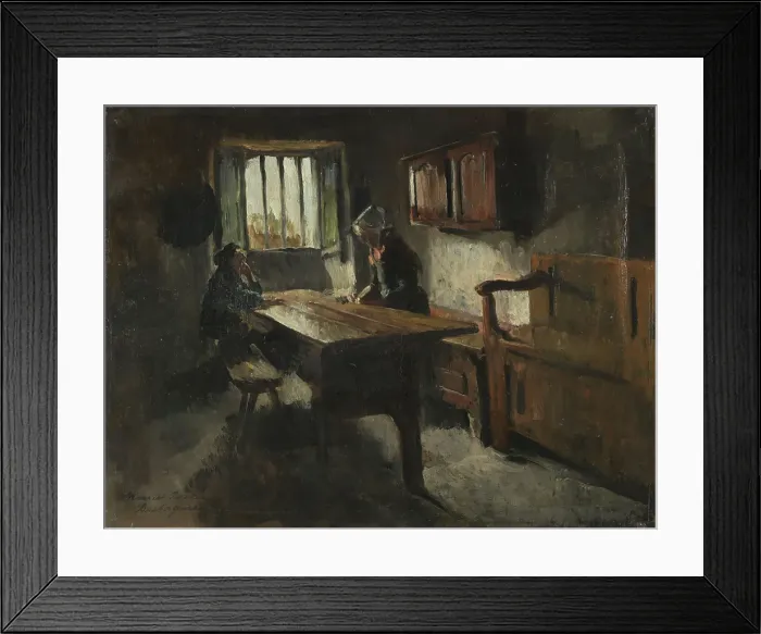 Framed Print : Peasant's Cottage, Rochefort-en-Terre, Brittany, 1881. Creator: Harriet Backer Framed Print : Peasant's Cottage, Rochefort-en-Terre, Brittany, 1881. Creator: Harriet Backer