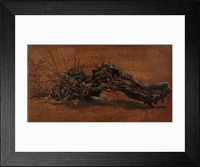 Framed Print : Study of a gnarled Branch, c1810-1850. Creator: Johan Christian Dahl Framed Print : Study of a gnarled Branch, c1810-1850. Creator: Johan Christian Dahl