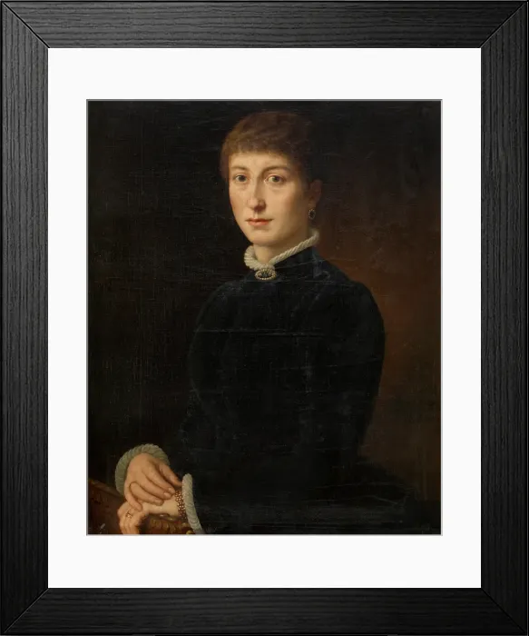 Framed Print : Madame Van Soom, 1883. Creator: Eugene Siberdt Framed Print : Madame Van Soom, 1883. Creator: Eugene Siberdt