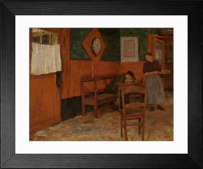 Framed Print : The Red Inn, 1894. Creator: Charles Mertens Framed Print : The Red Inn, 1894. Creator: Charles Mertens