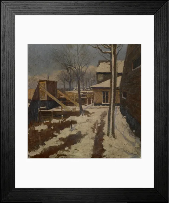Framed Print : Snow on Linkeroever, c1890s. Creator: Charles Mertens Framed Print : Snow on Linkeroever, c1890s. Creator: Charles Mertens