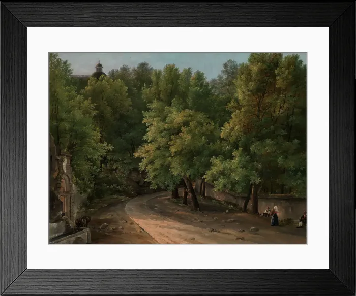 Framed Print : From the Park at Palazzo Chigi, Ariccia, between 1827 and 1829. Creator: Evelina Stading Framed Print : From the Park at Palazzo Chigi, Ariccia, between 1827 and 1829. Creator: Evelina Stading