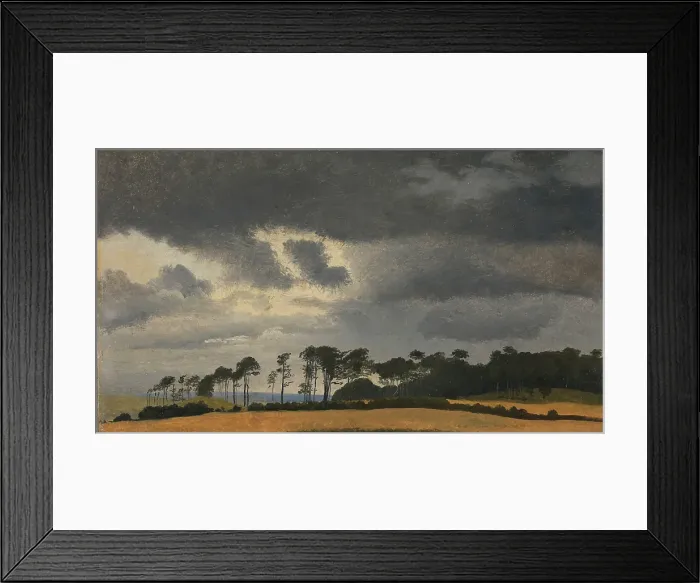 Framed Print : View over Kattegat and Hesselo, 1838. Creator: Johan Thomas Lundbye Framed Print : View over Kattegat and Hesselo, 1838. Creator: Johan Thomas Lundbye