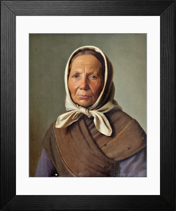 Framed Print : Fisherman's wife from Hornbaek, 1883. Creator: Frederik Vermehren Framed Print : Fisherman's wife from Hornbaek, 1883. Creator: Frederik Vermehren