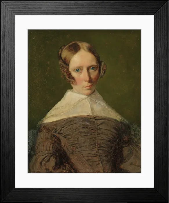 Framed Print : Portrait of a Woman, 1839. Creator: Unknown Framed Print : Portrait of a Woman, 1839. Creator: Unknown